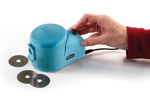 TrueCut Linear Rotary Blade Sharpener is an indispensable tool for quilters